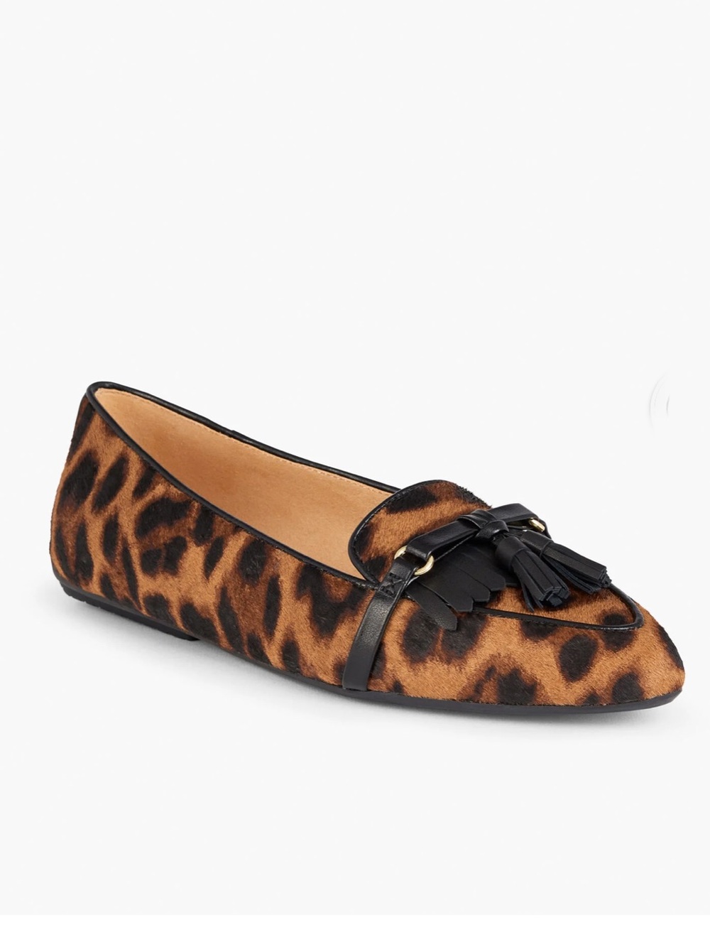 Talbots Tassel Flats - Calf Hair Leopard